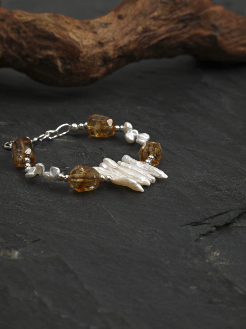 Original product reference image for Citrine & Cultured Pearl Bracelet