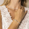 Rice Cultured Pearl Bracelet in an original styled photograph