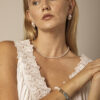 Aura & Qi lifestyle PURAERIA0930 Blue Stone & Cultured Pearl Bracelet in an original styled photograph
