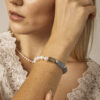 Aura & Qi lifestyle PURAERIA0935 Blue Stone & Cultured Pearl Bracelet in an original styled photograph