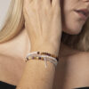 Triple-Strand Moonstone & Cultured Pearl Bracelet in an original styled photograph