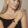 Aura & Qi lifestyle PURAERIA1167 Smoky Quartz & Cultured Pearl Bracelet in an original styled photograph