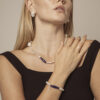 Lapis Lazuli & Cultured Pearl Bracelet in an original styled photograph