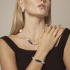 Lapis Lazuli & Cultured Pearl Bracelet in an original styled photograph