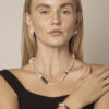 Lapis Lazuli & Cultured Pearl Bracelet in an original styled photograph