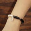 Agate & Cultured Pearl Bracelet in an original styled photograph