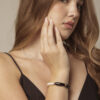 Agate & Cultured Pearl Bracelet in an original styled photograph