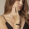 Agate & Cultured Pearl Bracelet in an original styled photograph