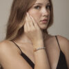 Aura & Qi lifestyle PURAERIA1592 Citrine & Cultured Pearl Bracelet in an original styled photograph