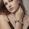 Agate & Cultured Pearl Bracelet in an original styled photograph
