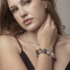 Agate & Cultured Pearl Bracelet in an original styled photograph